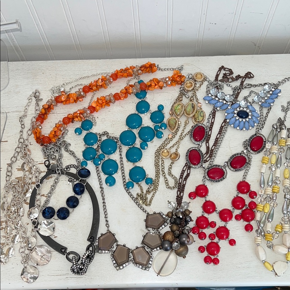 Lot Designer Statement Necklaces Kenneth Cole Coldwater Creek Chicos Ann Taylor
